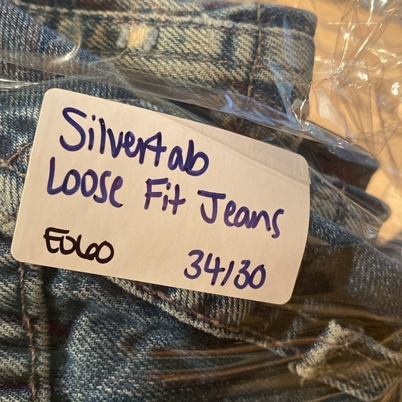 Silvertab Men’s Vintage Loose Fit Jeans Size 34 / 30 - Picture 13 of 13